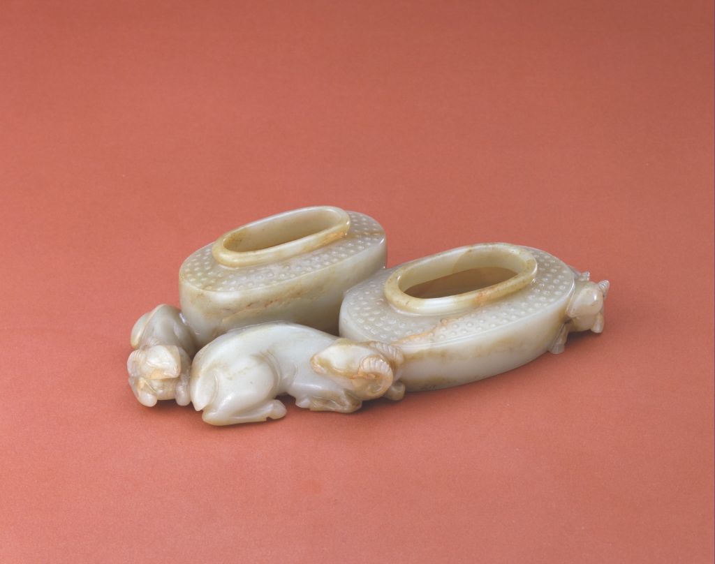 青玉三羊双池水丞